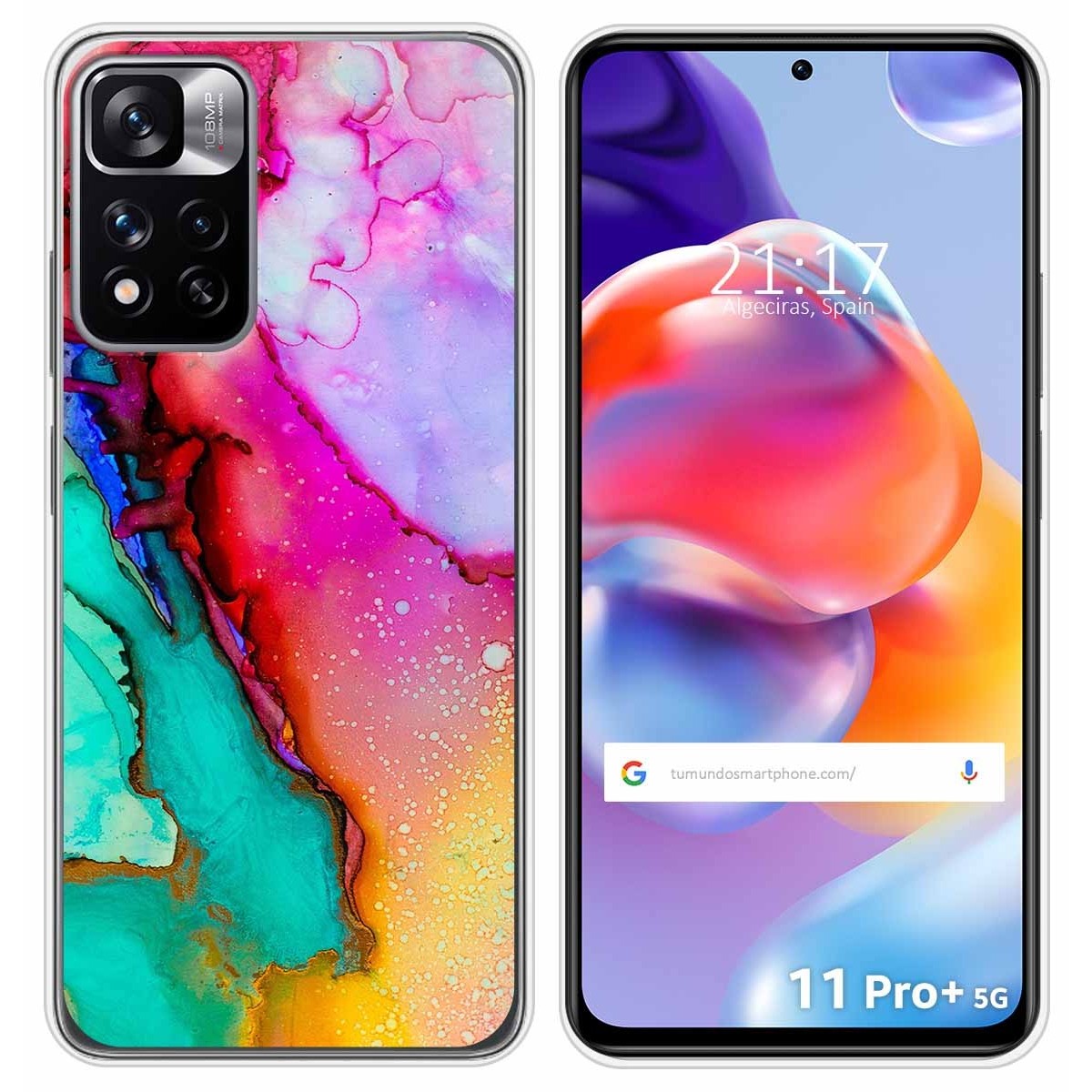 Funda Silicona para Xiaomi Redmi Note 11 Pro+ Plus 5G diseño Mármol 15 Dibujos