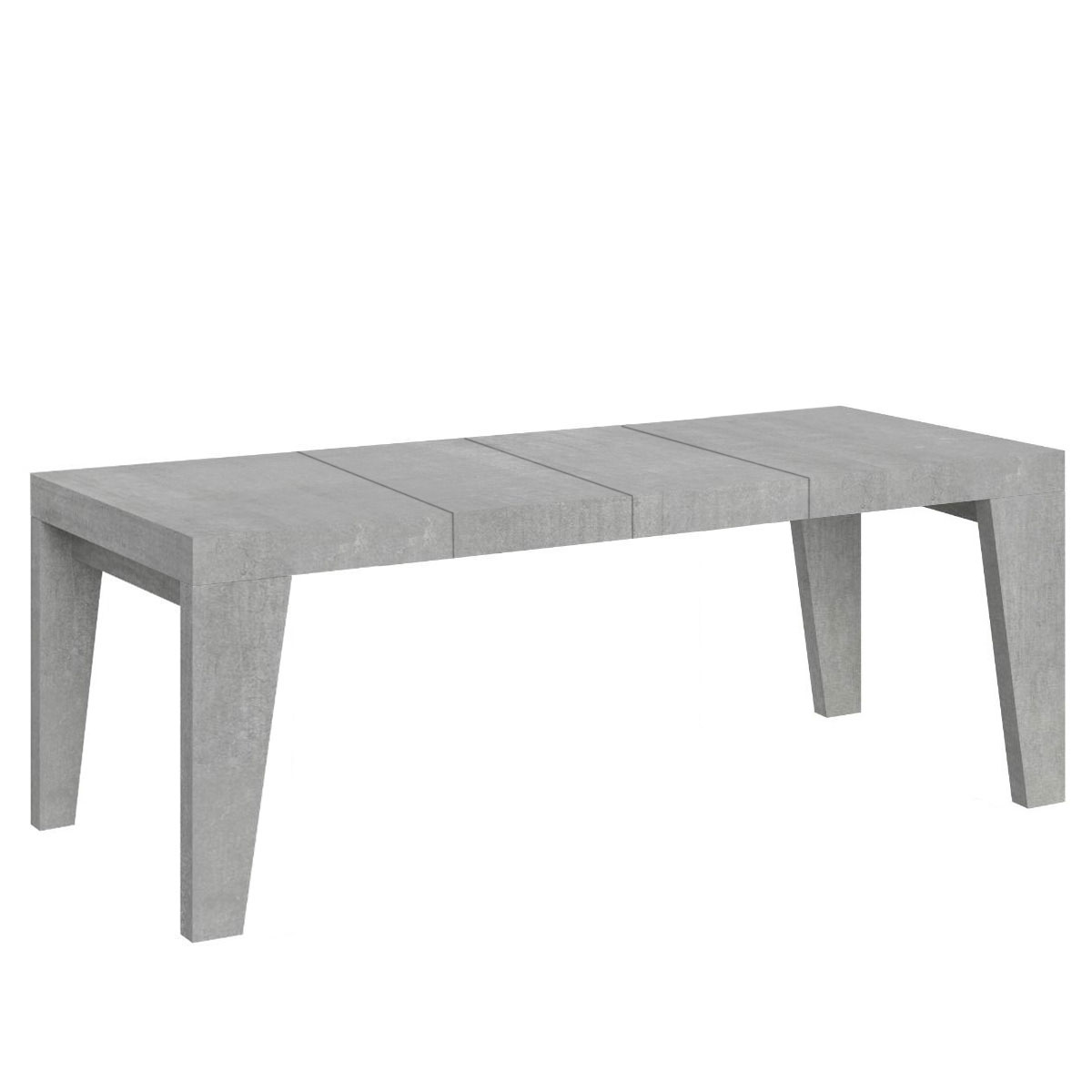 Mesa extensible 180/440x90 cm Naxy Premium hormigón - Itamoby