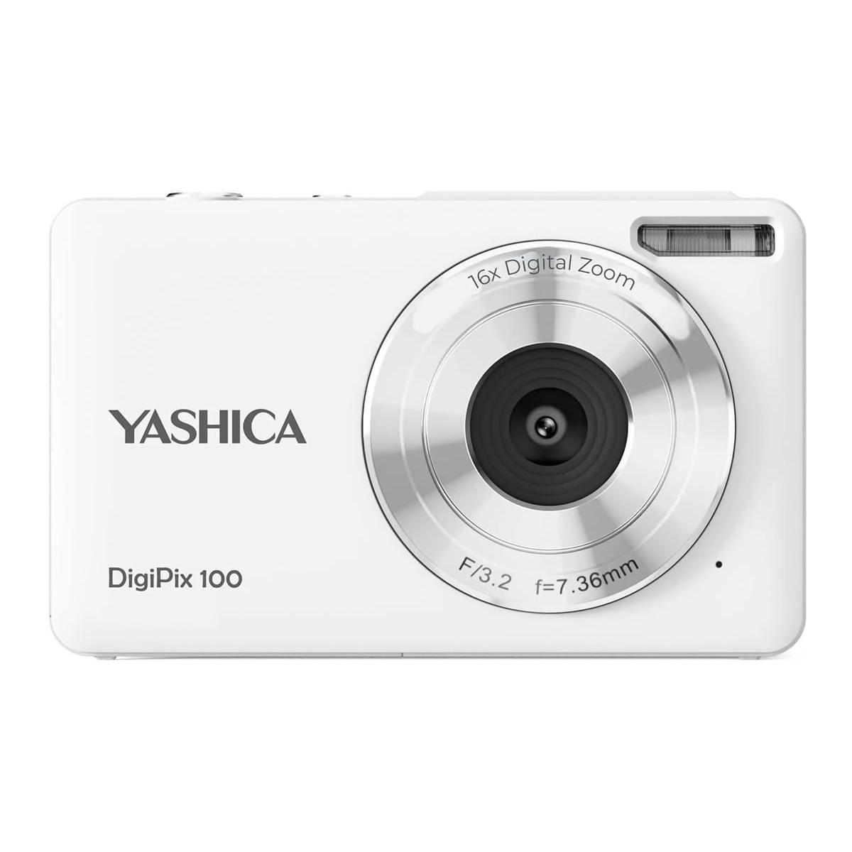 Cámara fotos digital cámara compacta digital Full HD 10 CMOS Visor Pantalla LCD Yashica YAS-DG100P-WH  | blanco