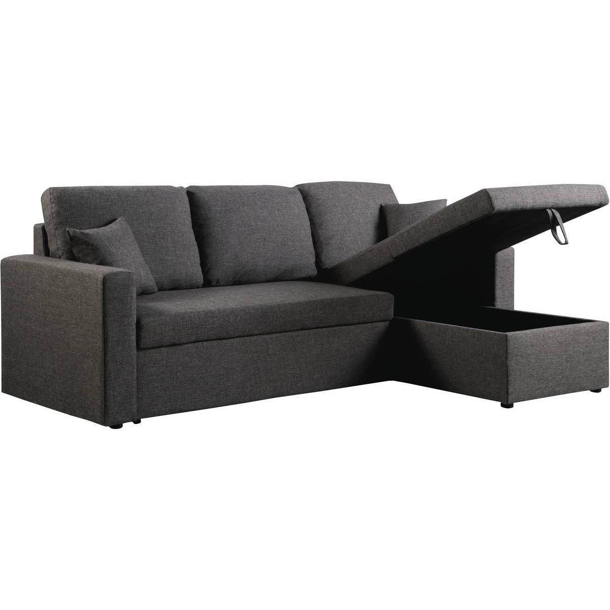 Sofá esquinero convertible "Alain" - 3 plazas - Gris