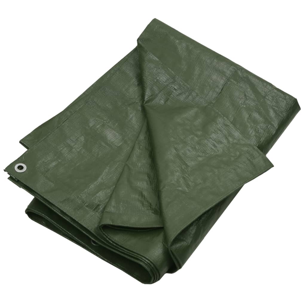 vidaXL Lona HDPE verde 180 g/m² Multitalle