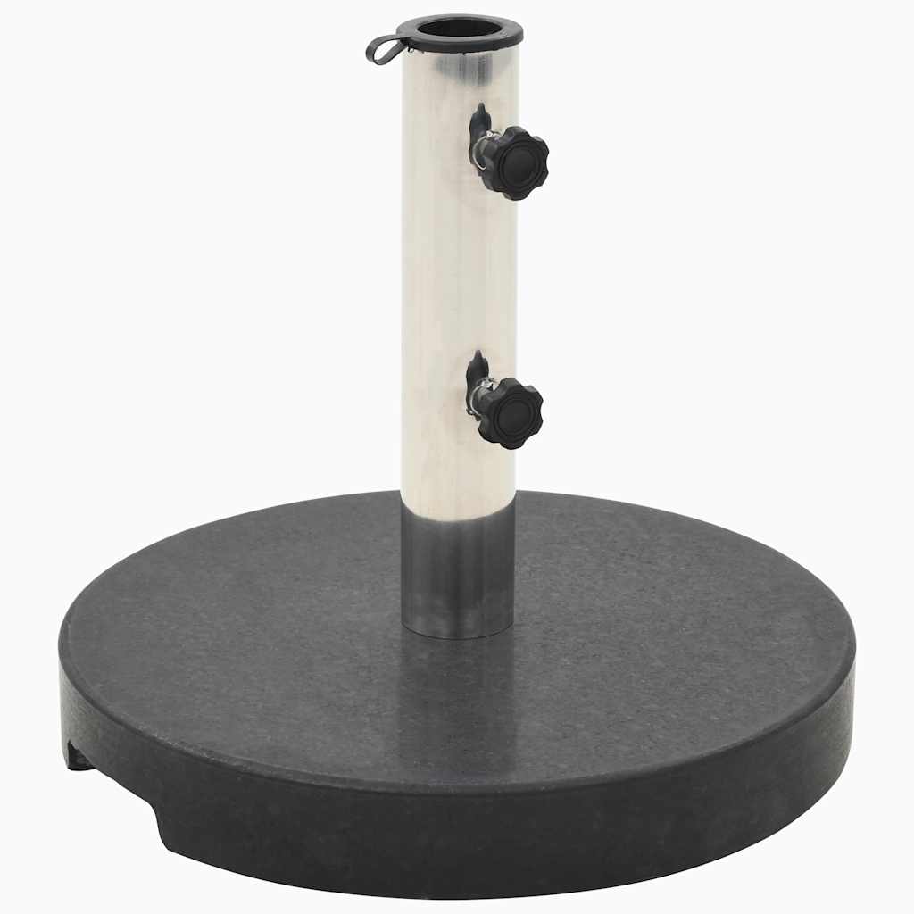 vidaXL Base de Sombrilla Redonda Granito 20 kg Soporte Stand Parasol Paraguas Color Gris,  Negro,