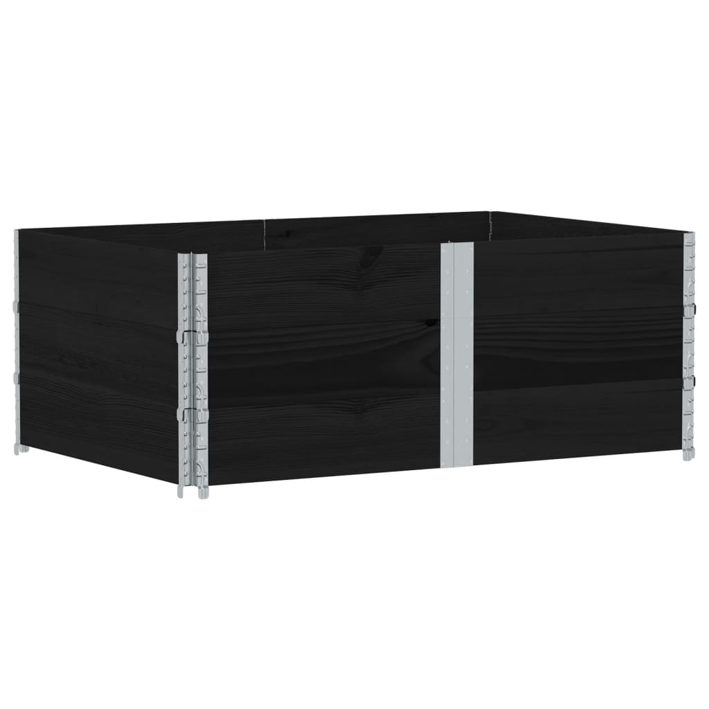 vidaXL Jardinera de madera maciza de pino 150x100 cm Color Marrón,  Negro,  Gris y mas
