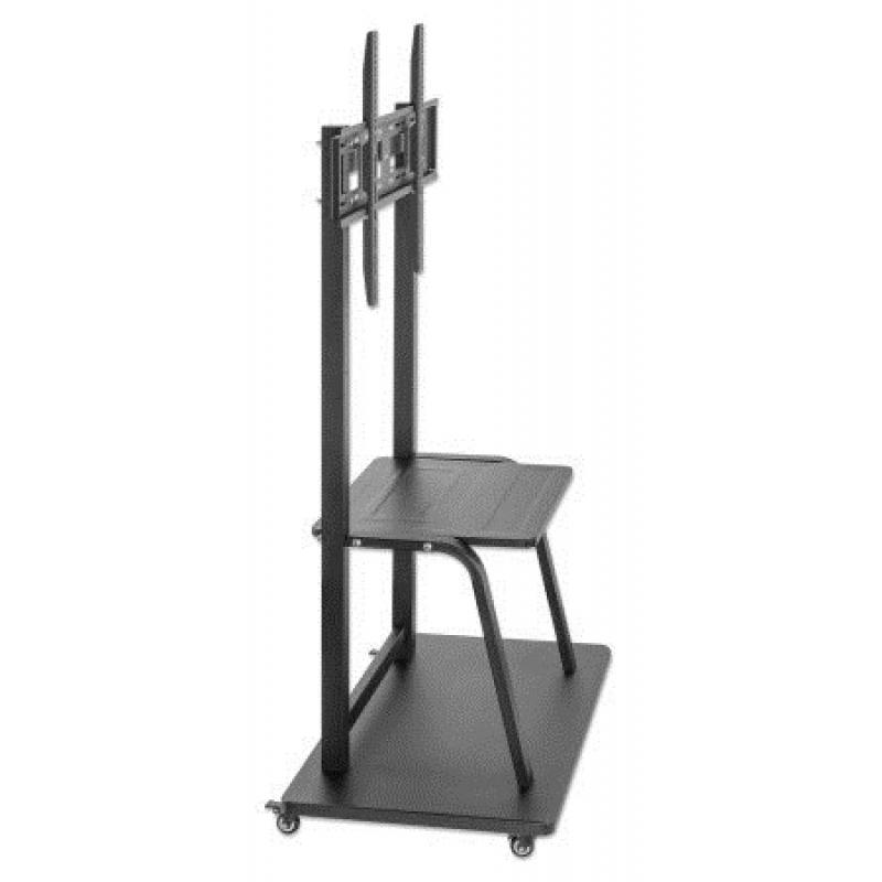 Soporte móvil Manhattan 462334 para pantallas 37-100" aluminio ruedas
