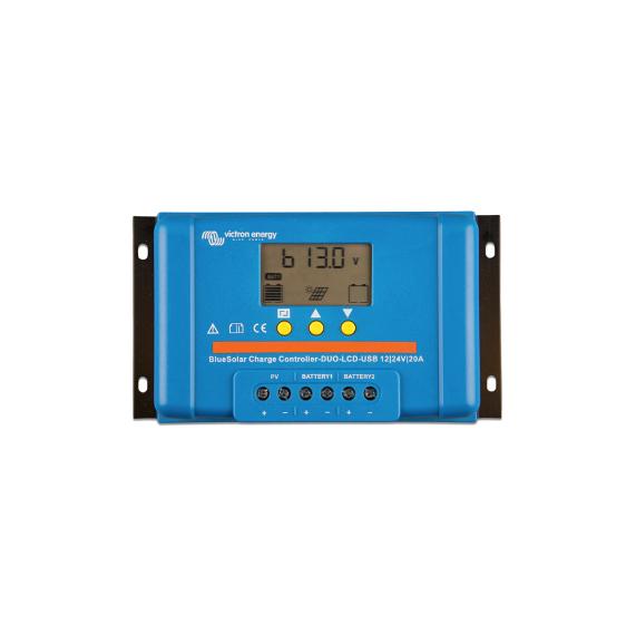 Controlador de carga solar BlueSolar PWM DUO-LCD&USB 12/24V-20A Victron Energy