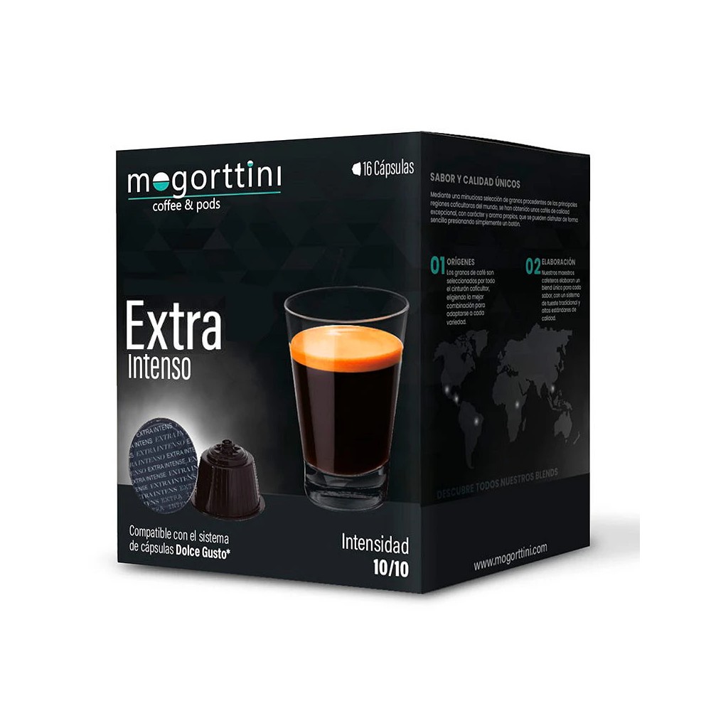 Mogorttini - Extra Intenso 16 cápsulas Mogorttini compatible Dolce Gusto 8436583660461