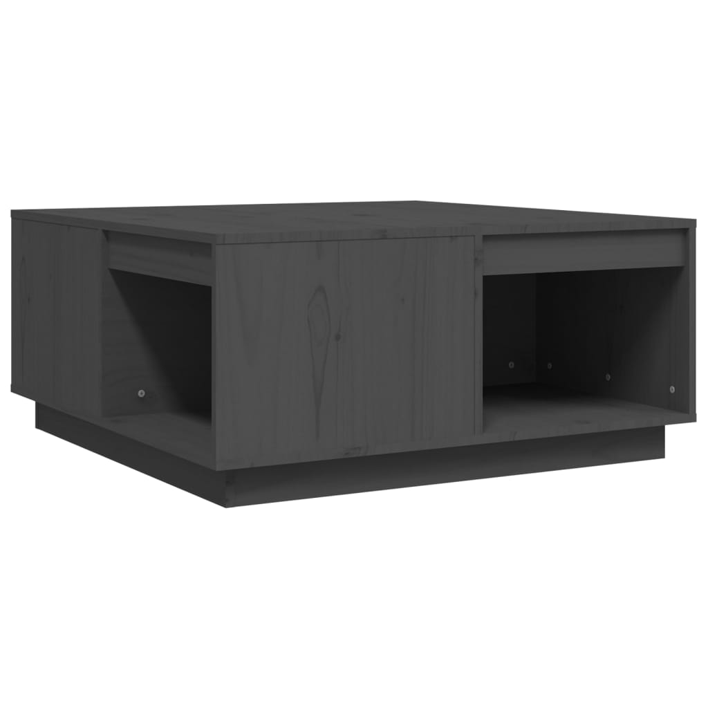 Vidaxl Mesa de Centro de Madera Maciza de Pino 80x81x36,5 Cm Natural