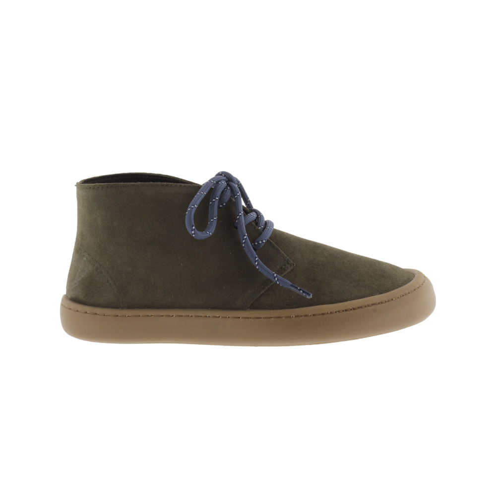 Victoria Olmo Botines barefoot de serraje con doble cordón y suela caramelo 1186111