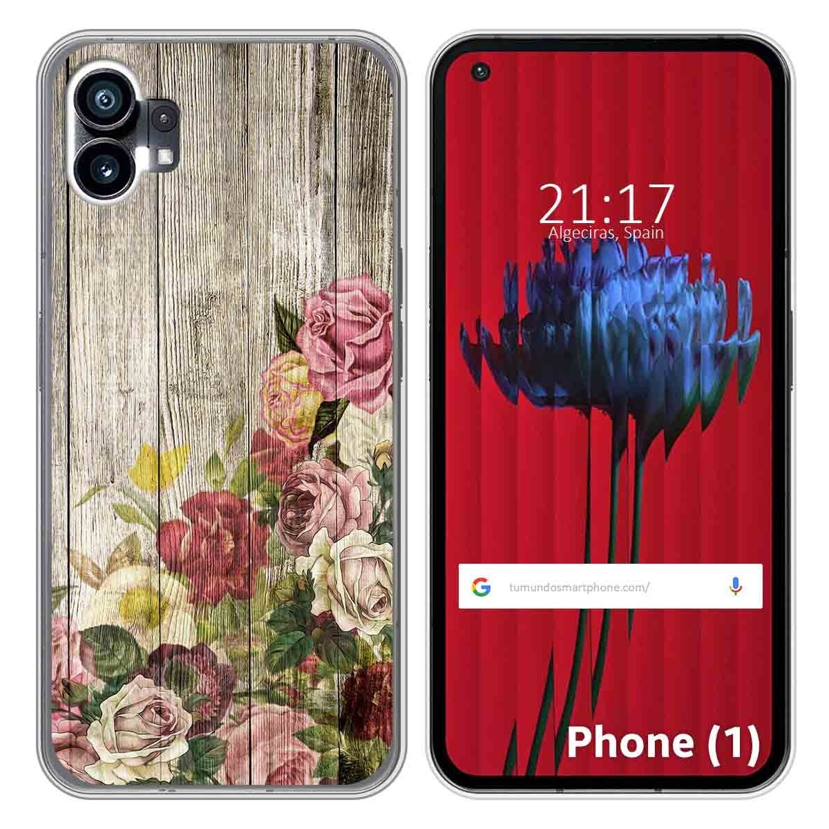 Funda Silicona para Nothing Phone 1 diseño Madera 08 Dibujos