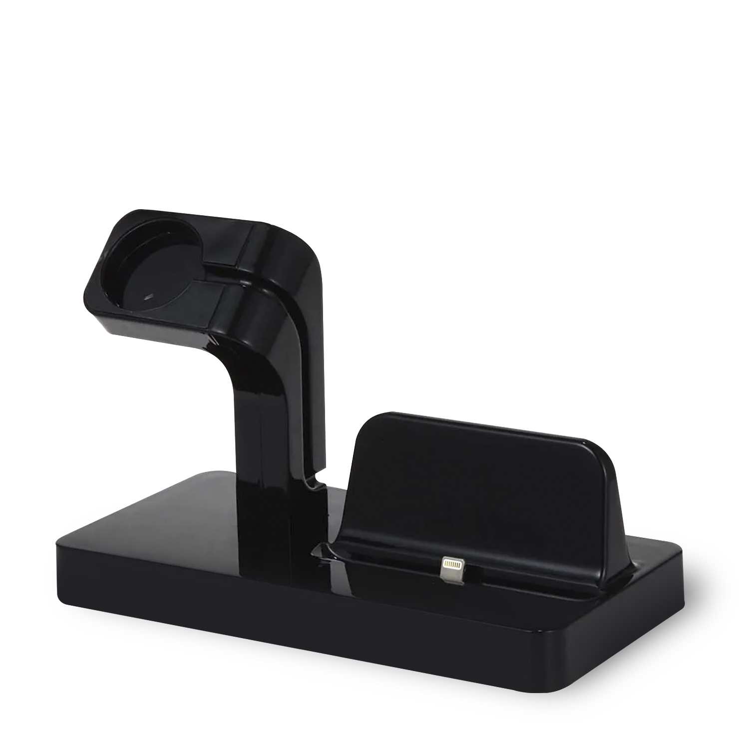 DAM. Base de carga para Apple iPhone, conexión Lightning 8 pins y soporte de carga para Apple Watch. 15,2x7,7x9,5cm