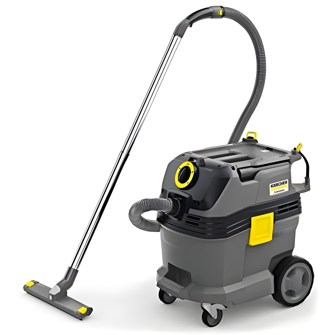 Kärcher NT 30/1 Tact L - Aspirador en seco y húmedo (1380 W), Color Negro, Gris y Amarillo