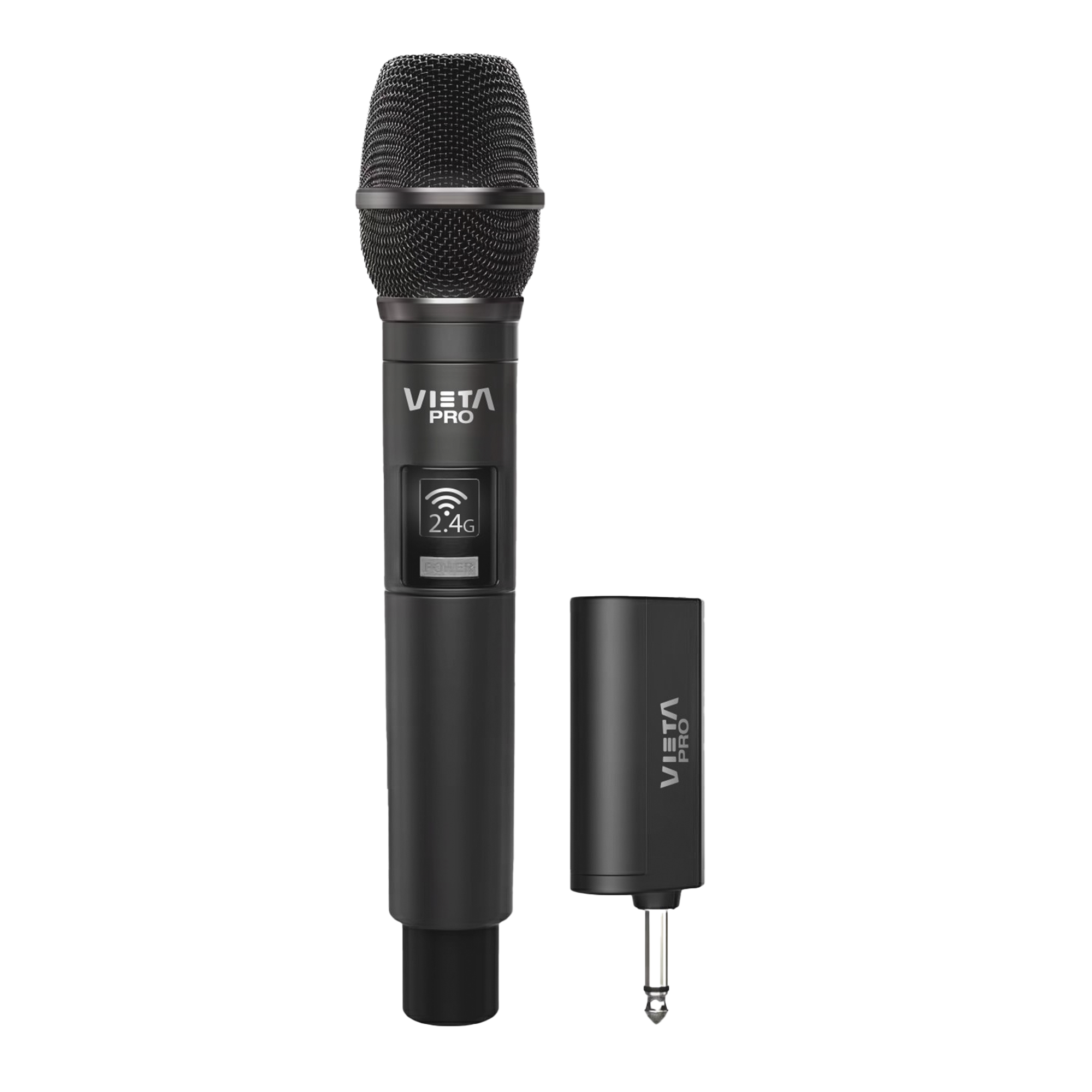 Vieta Pro Micrófono inalámbrico, Conector USB-C, 6.5 mm Mono Jack, Baja interferencia y Batería de 12 Horas. Party Mic 2