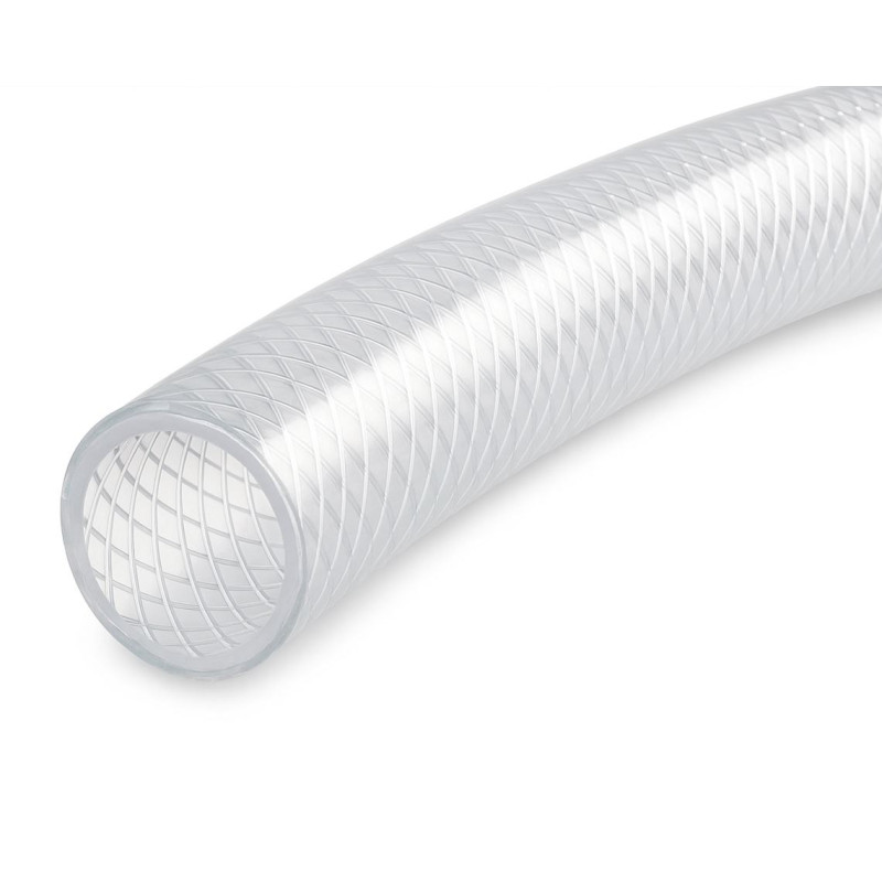 Suinga Manguera Cristal Transparente PVC 19x26mm, 25m | Conducción Líquidos | Gasolina, Diesel, Agua, Aceite