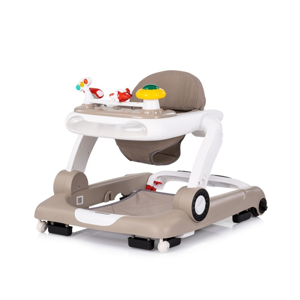 Andador 4 en 1 LITTLE EXPLORER de Chipolino - Centro de Actividades con Panel Interactivo, Saltador, Empuje y Ajuste de Altura para Bebés