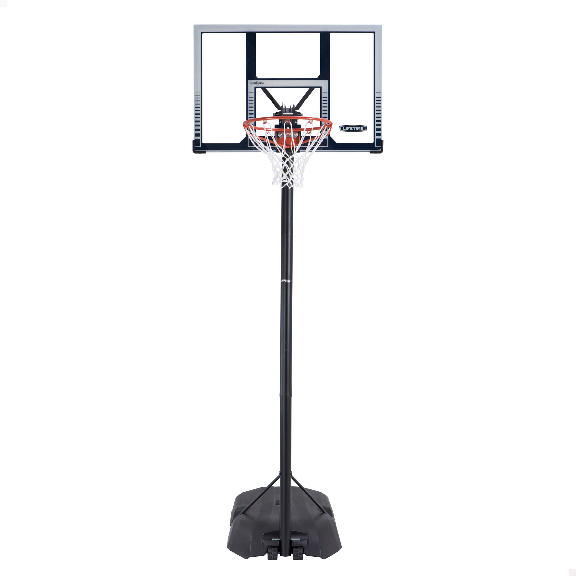 Canasta baloncesto ultrarresistente Lifetime altura regulable 244/305 cm azul y blanco
