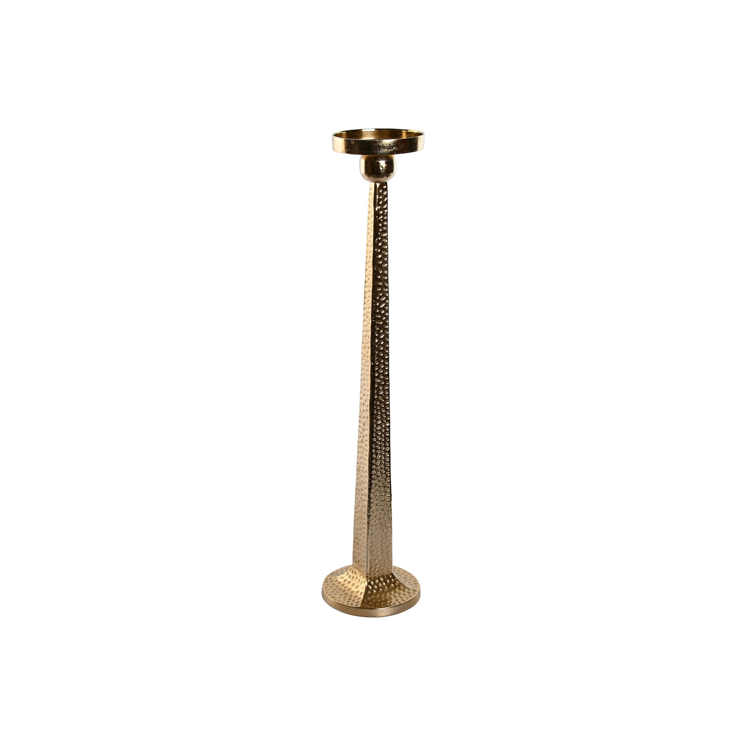 Portavela aluminio 18,5x18,5x85,5 dorado , La mejor decoración para tu hogar.