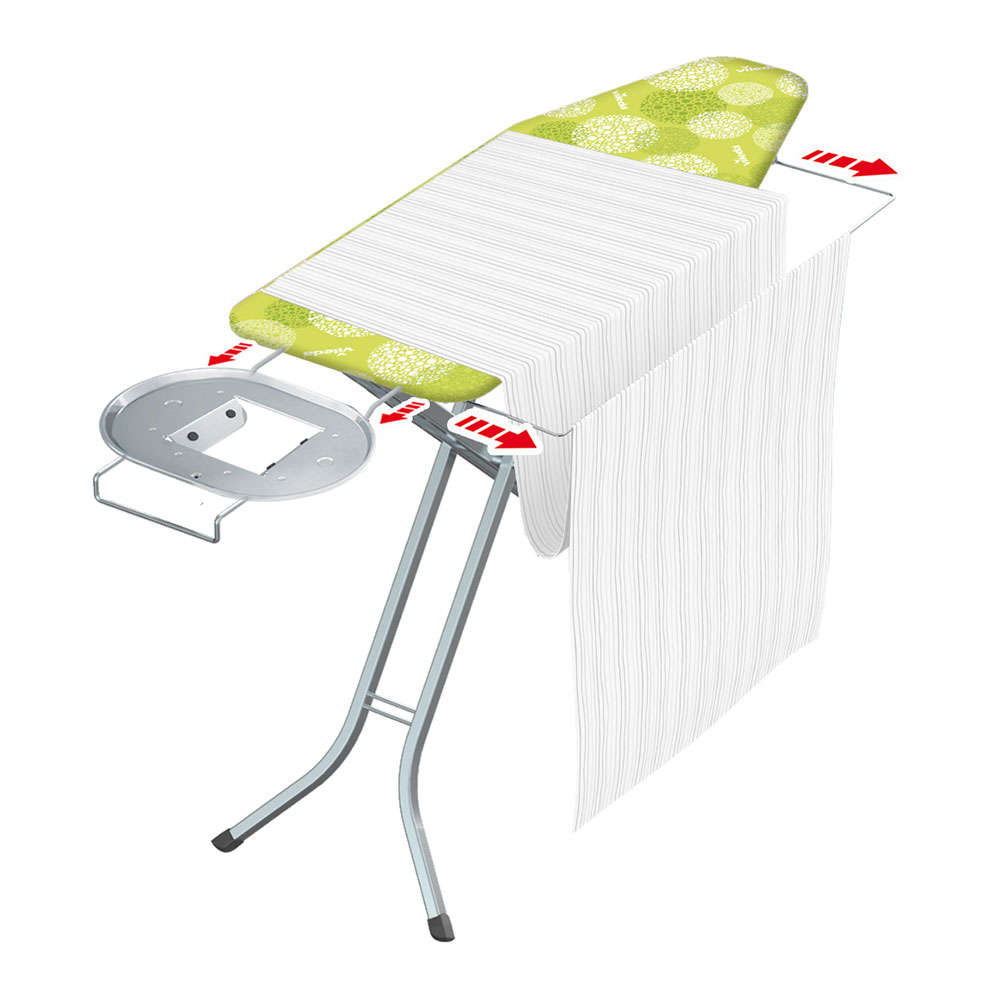 Vileda - Tabla de Planchar Perfect 2in1 122x44cm con Altura Regulable