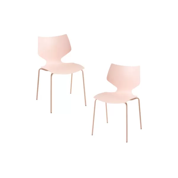 Regalos Miguel - Packs Sillas Comedor - Pack 2 Sillas Plecy - Rosa