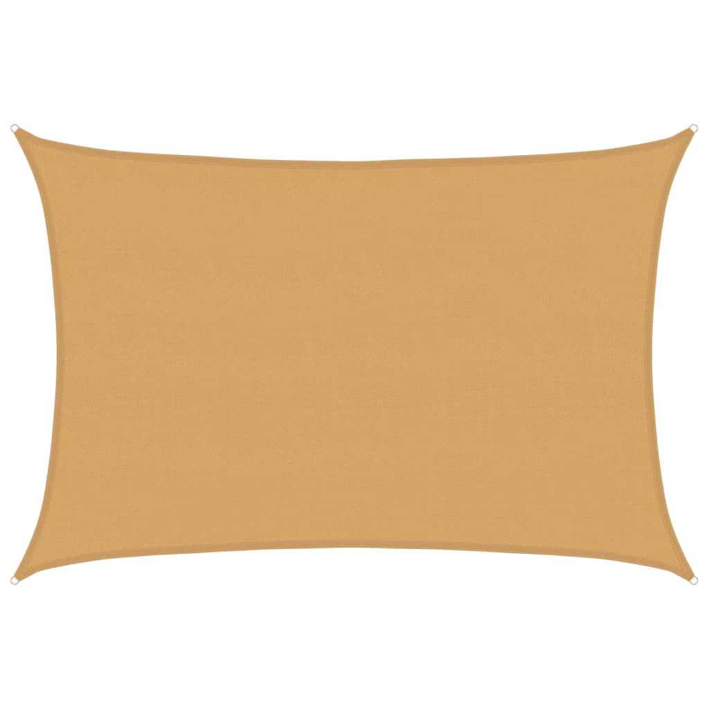 vidaXL Toldo de vela HDPE 160 g/m² 5x7 m Color Antracita, Beige, Verde claro