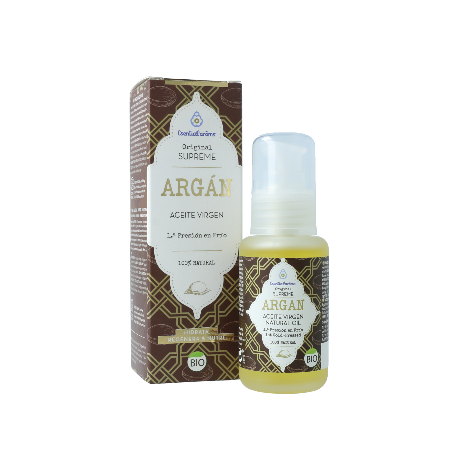 Aceite Vegetal de Argán Virgen Bio 50 ml Esential Aroms