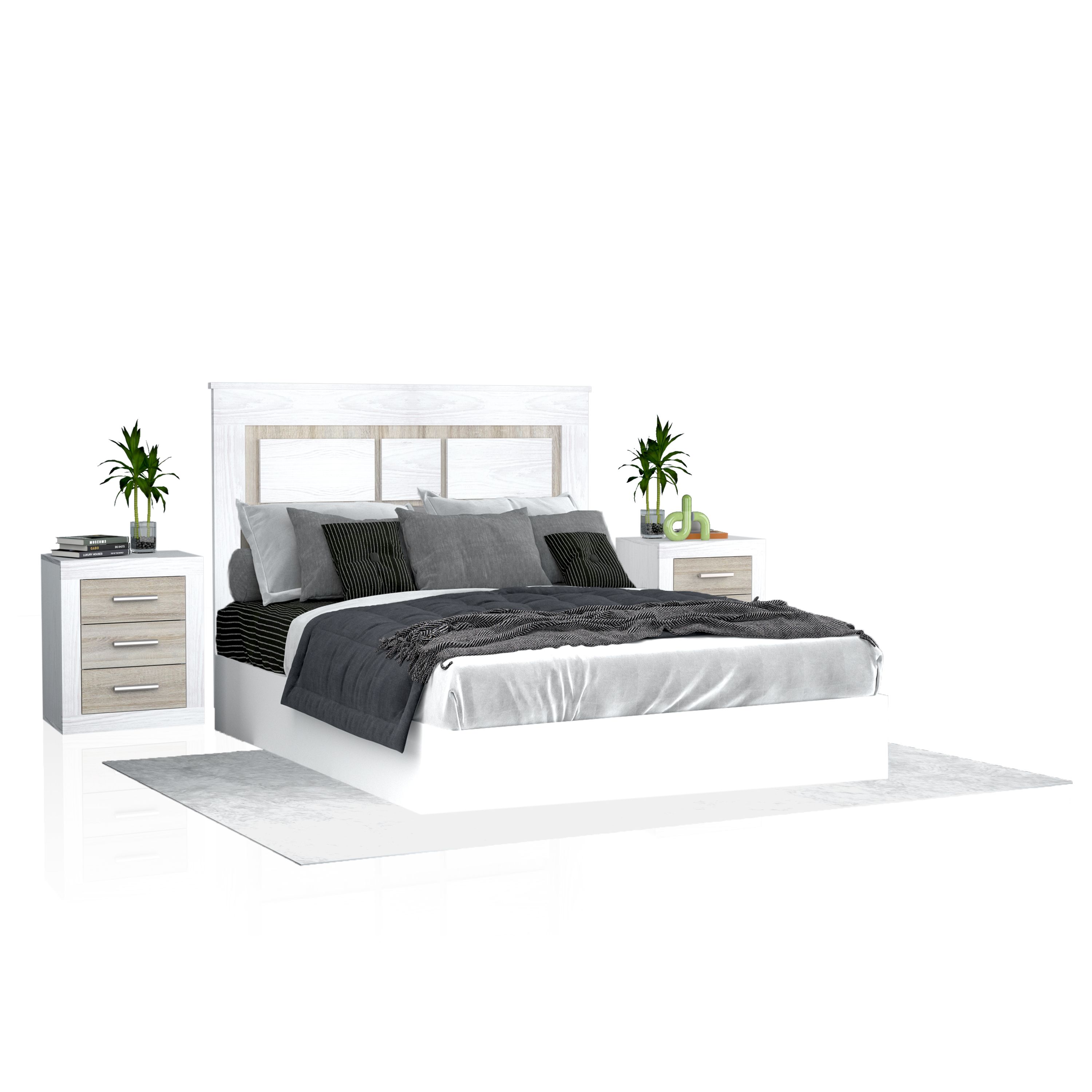 duehome - Cabecero con mesitas Kira