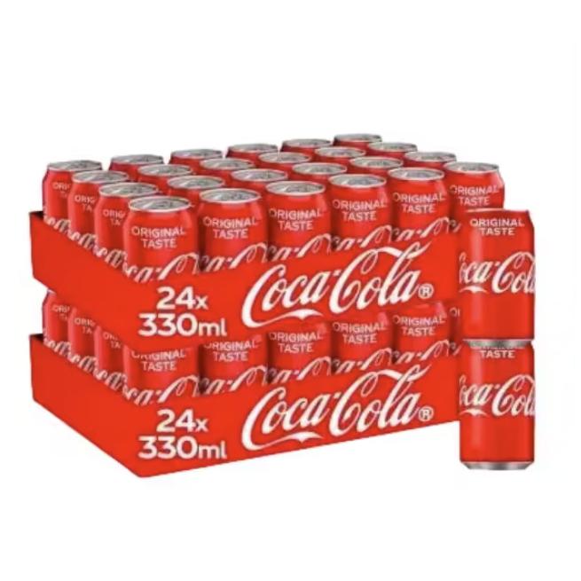 Coca-Cola Zero Azúcar ,Pack de 24*330 ml-COCACOLA ORIGINAL 48*33CL -COCACOLA ZERO 48*33CL