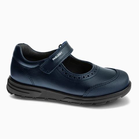 Mercedita colegial marino Pablosky, 334120, color azul marino, cierre de velcro, puntera reforzada, muy resistente