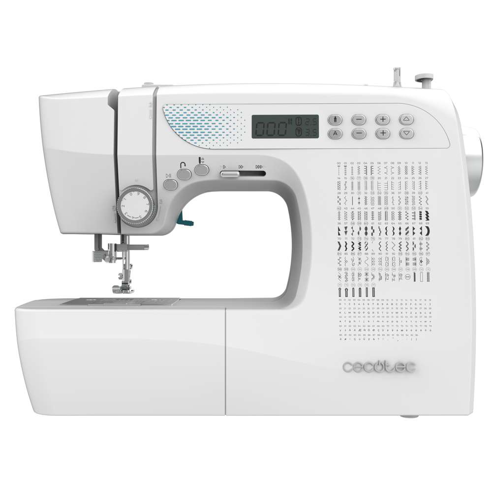 Máquina de Coser Cecotec BelleCouture 21500 con 215 Puntadas y Kit de Accesorios para Nivel Experto