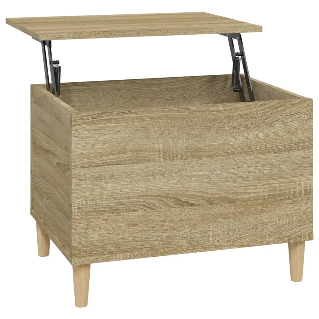 Vidaxl Mesa de Centro de Madera Contrachapada 60x44,5x45 Cm - Blanco