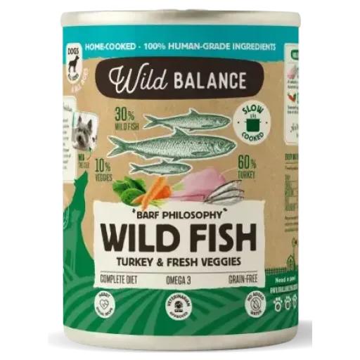 Wild Balance Menú Completo de Pescado Salvaje y Pavo para Perros - 400 GR