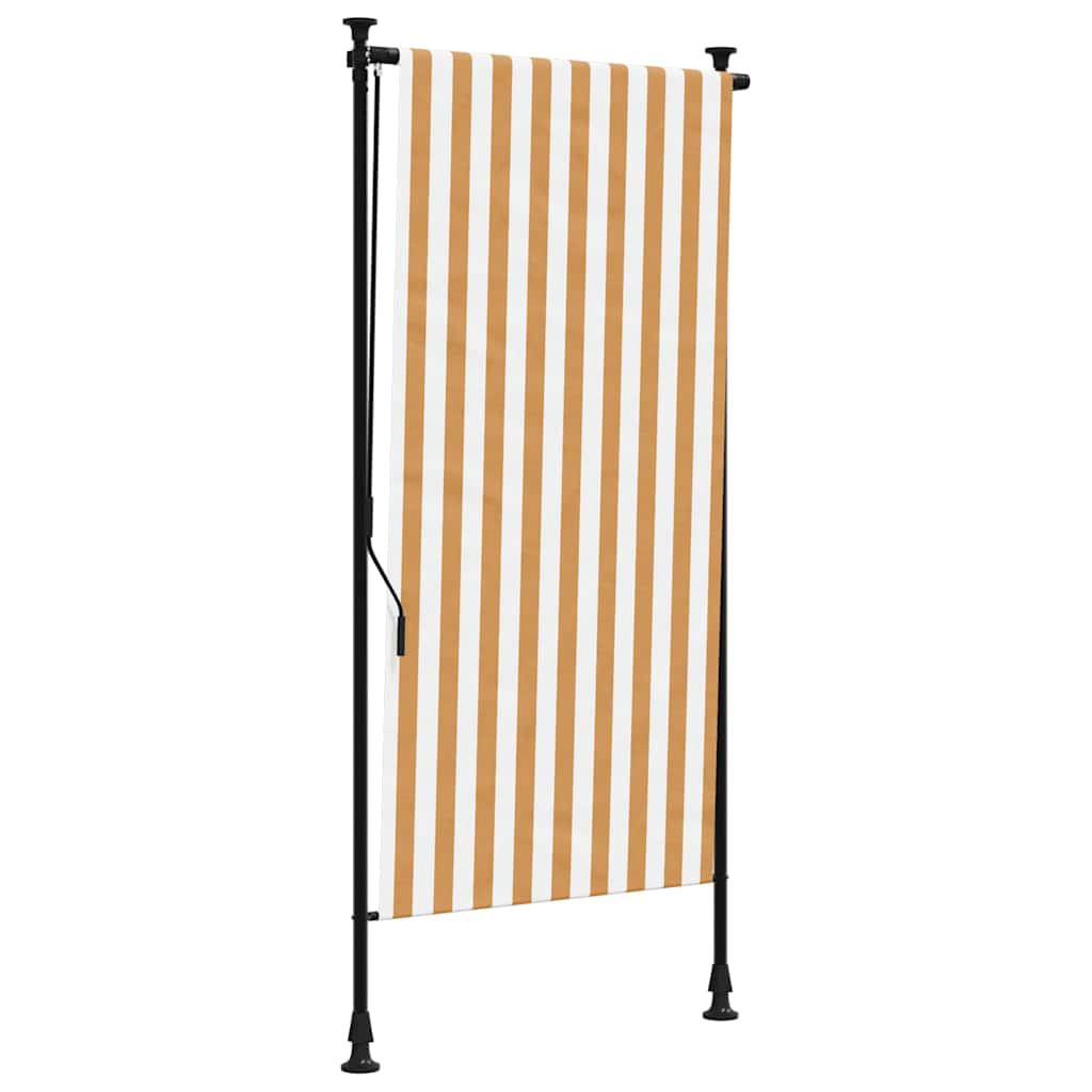 vidaXL Persiana enrollable exterior tela acero 120x270 cm Multicolor