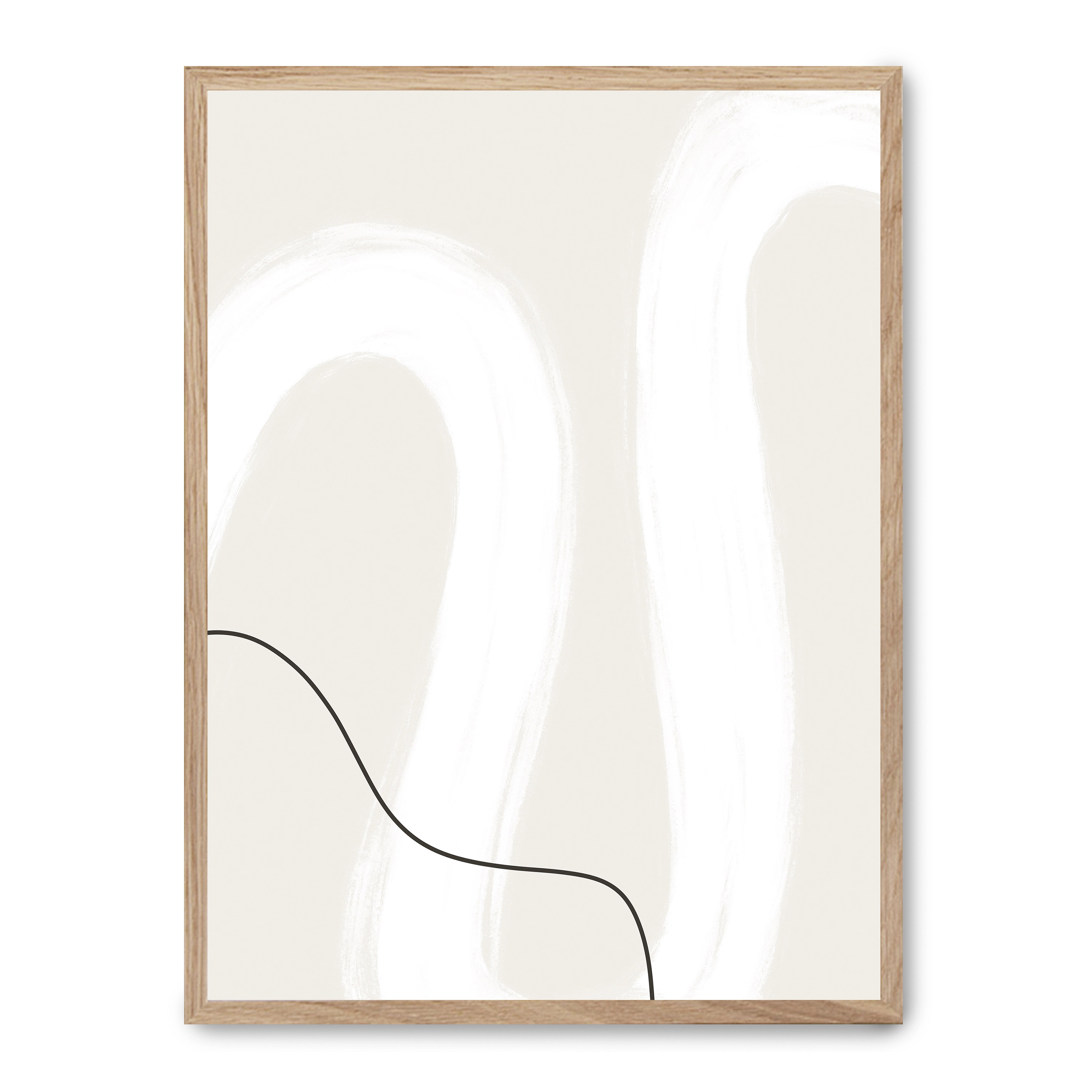 Cuadro simple and elegant iii 30x40cm, Póster impreso en papel de primera calidad de 180gr, montado sobre marco de madera MDF acabado roble., Arte - Aesthetic