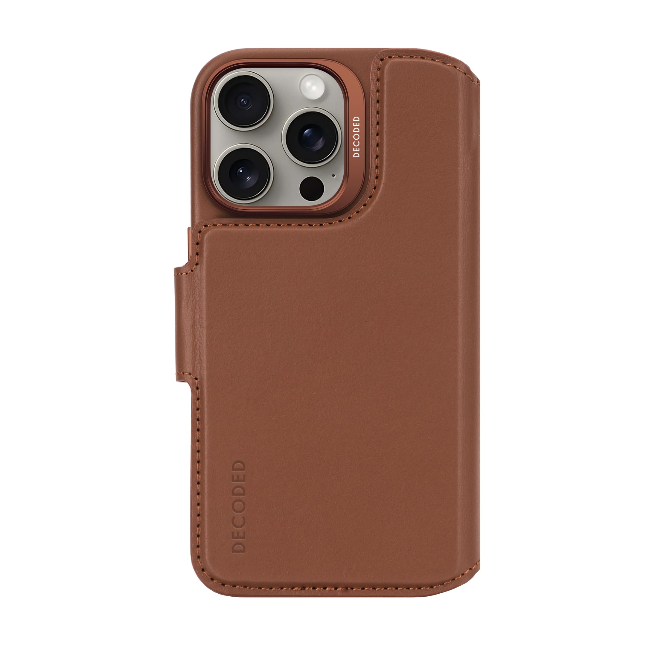 Decoded Leather Detachable Wallet funda para teléfono móvil 16 cm (6.3") Funda cartera Marrón