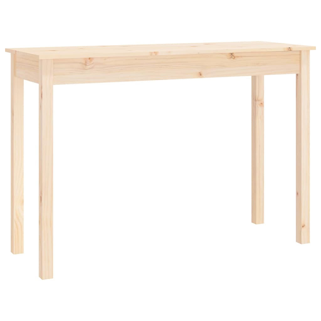 Vidaxl Mesa Consola Madera Maciza de Pino 110x40x75 Cm Natural