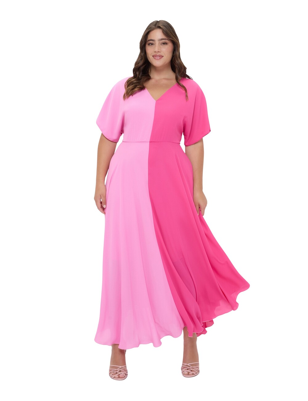 Fiorella Rubino - Vestido largo color block