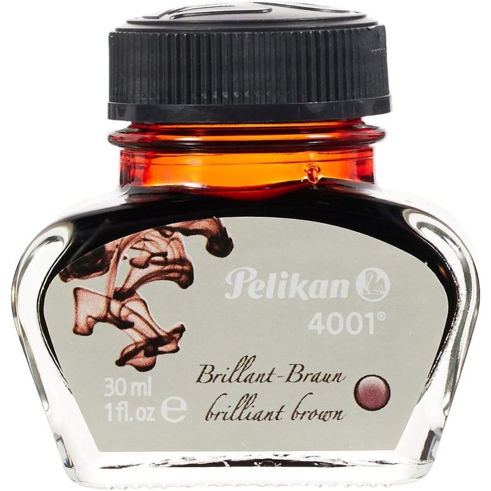 PELIKAN TINTERO PELIKAN 4001 30ML PARDO PELIKAN 6x6x3 Cms.