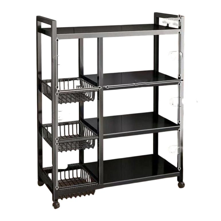 Estantes  para cocina microondas con ruedas,carritos organizador de salón de baño,mueble de cociona estantería de almacenamiento de metal libro juguete, estantería para con ruedas ,ESTANTERIA MICROONDA DE METAL