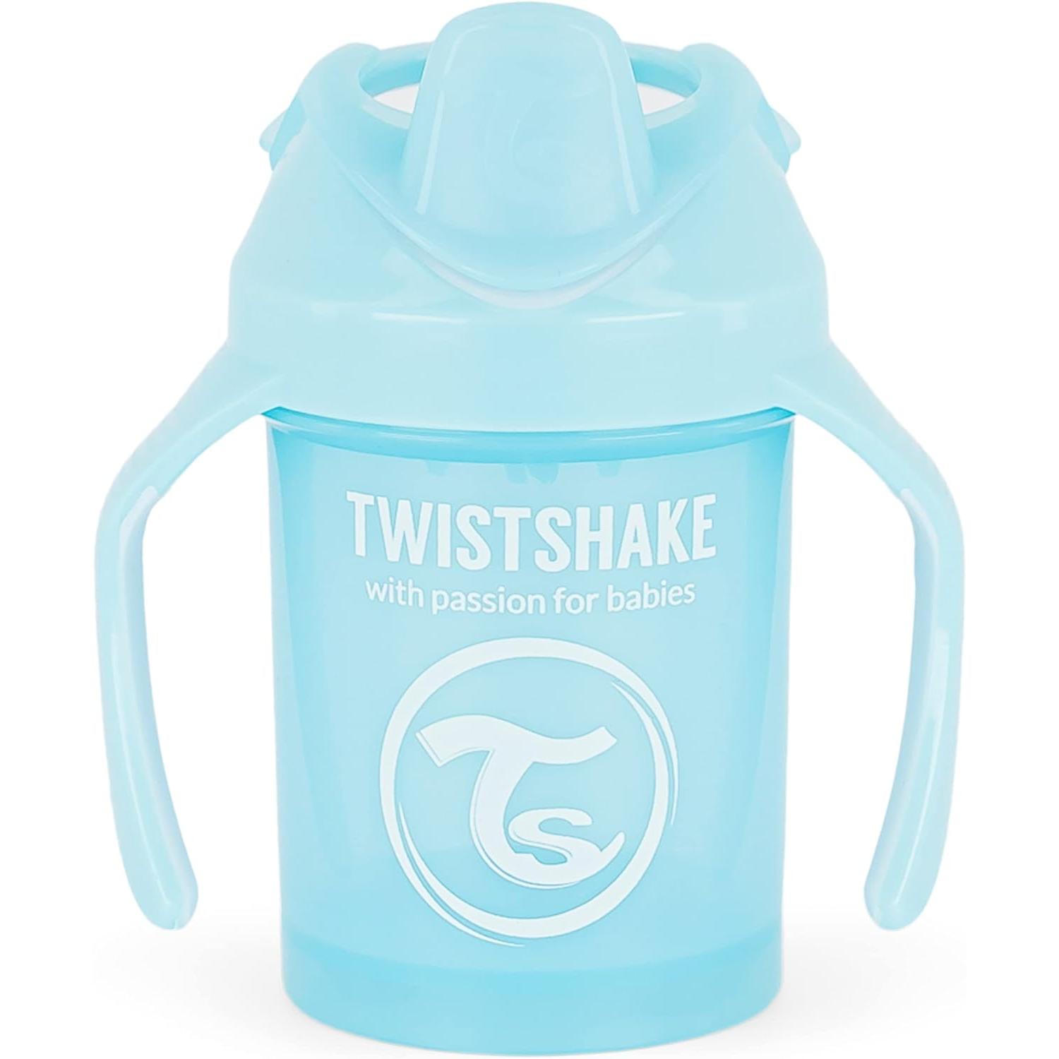 Twistshake 360 Cup Vaso Antiderrames Entrenamiento con Asas Bébé 230 ml,  Borde a Prueba de Derrames de 360°, Ergonómicas Vasos con Boquilla, Taza de  Aprendizaje, Sin BPA, 6+ Meses, Azul Pastel : : Bebé