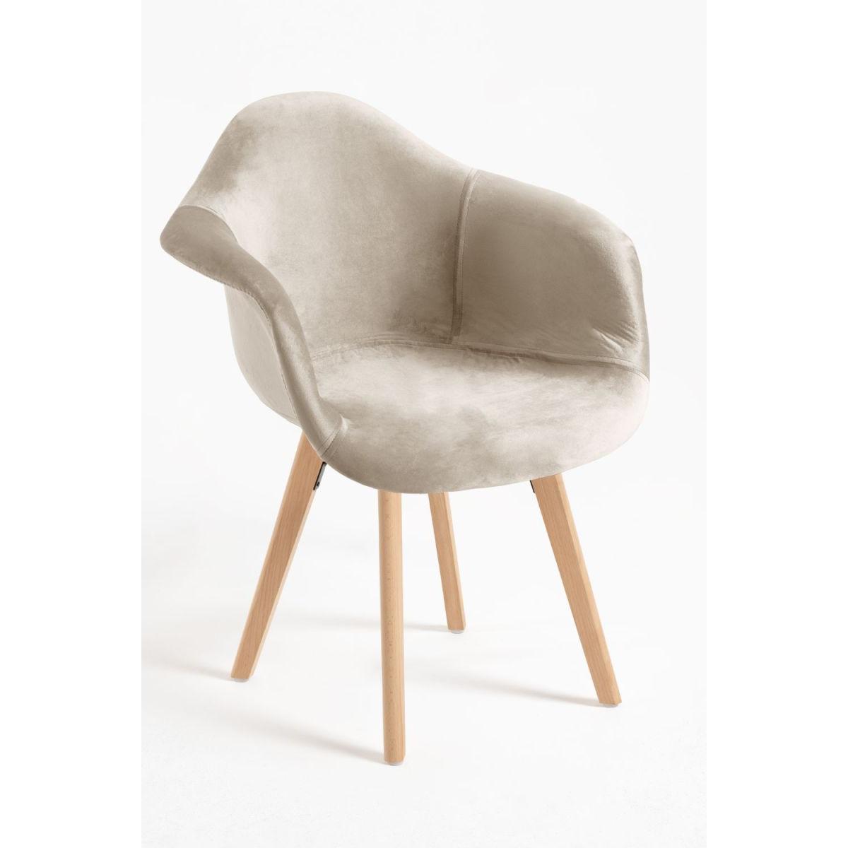 Regalos Miguel - Packs Sillas Comedor - Pack 6 Sillas Belu Terciopelo - Beige