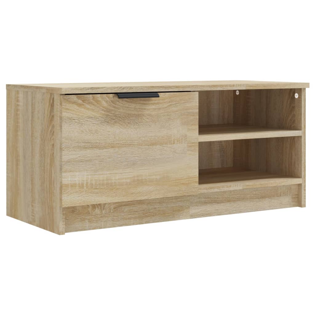 vidaXL Mueble de TV madera contrachapada roble Sonoma 80x35x36,5 cm