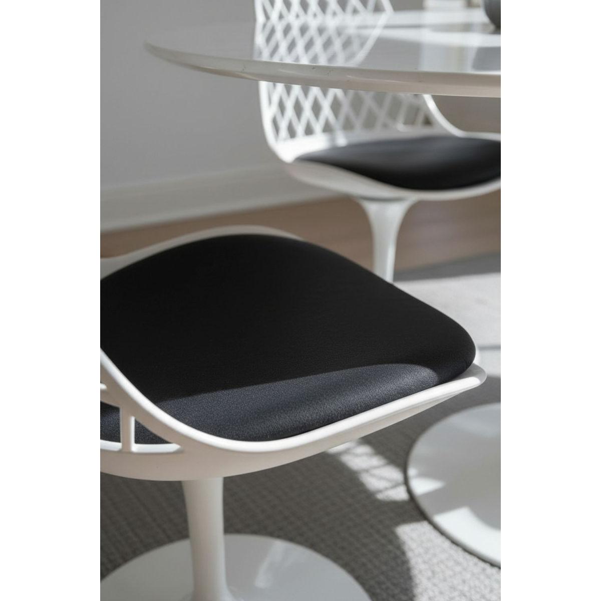 Regalos Miguel - Silla de Escritorio sin brazos Podium Blanca - Diseño innovador - Ideal para Estudio y Oficinas