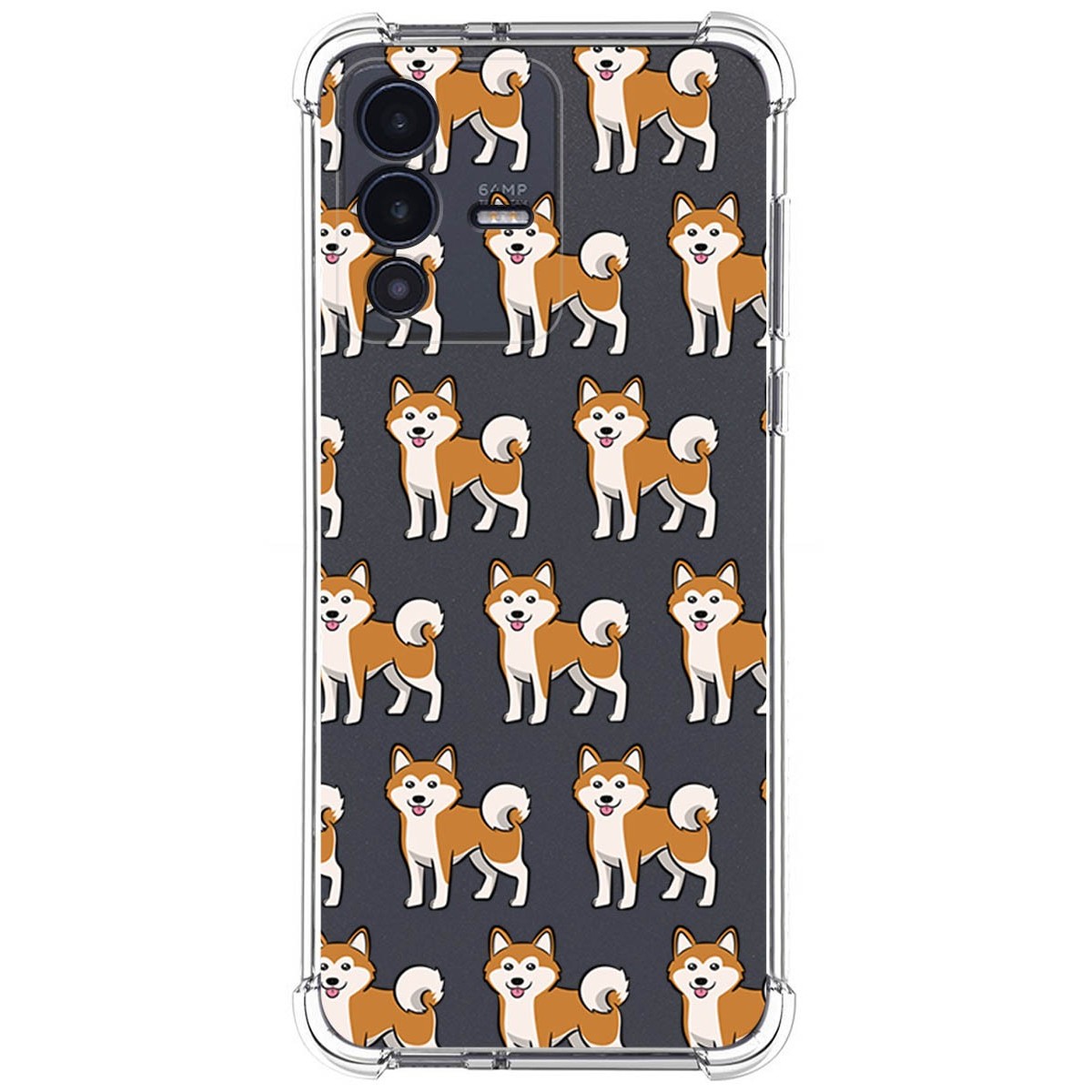 Funda Silicona Antigolpes para Vivo V23 5G diseño Perros 08 Dibujos