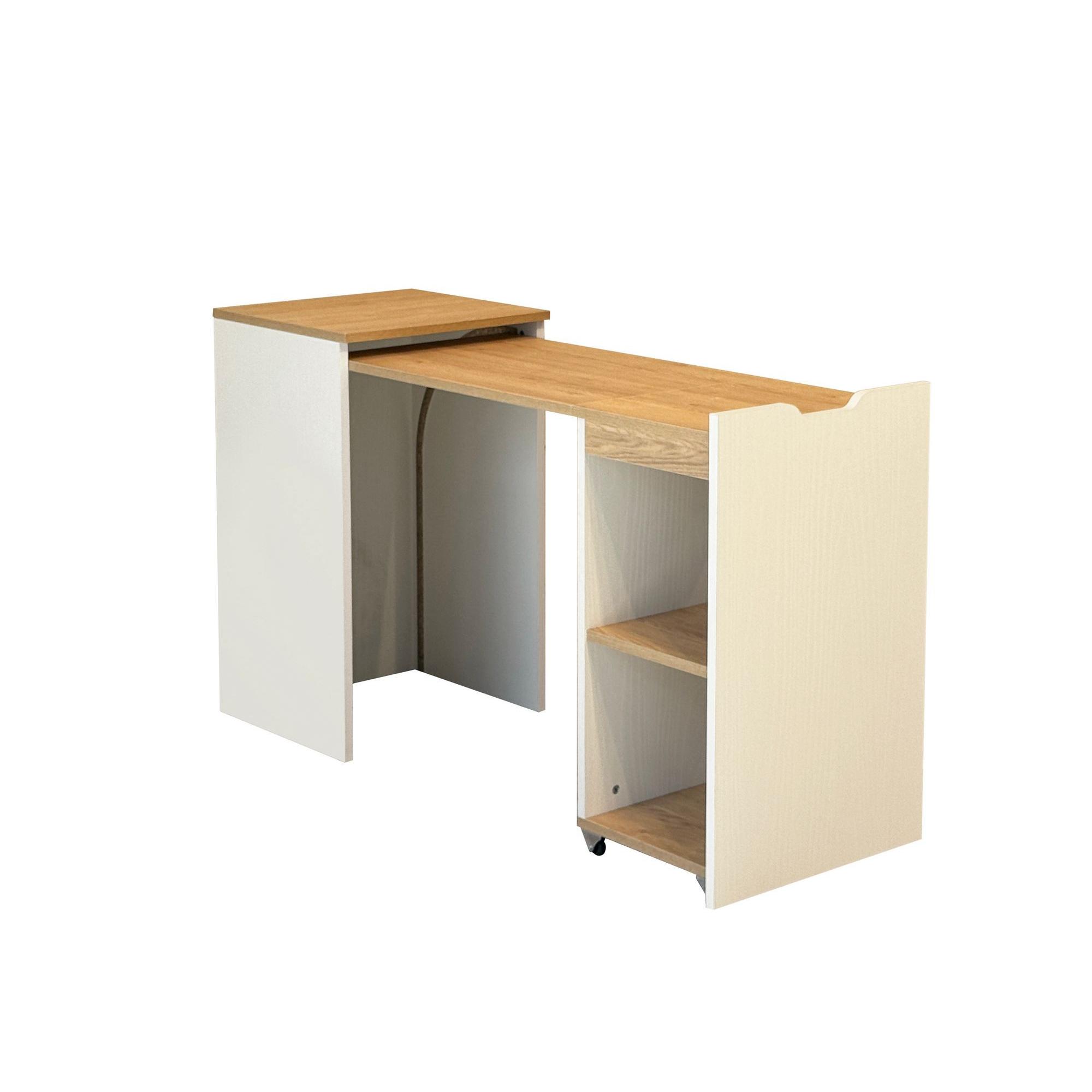 Habitat y Jardin - Escritorio de madera "Modulo" - 97 x 47 x 75 cm - Beige