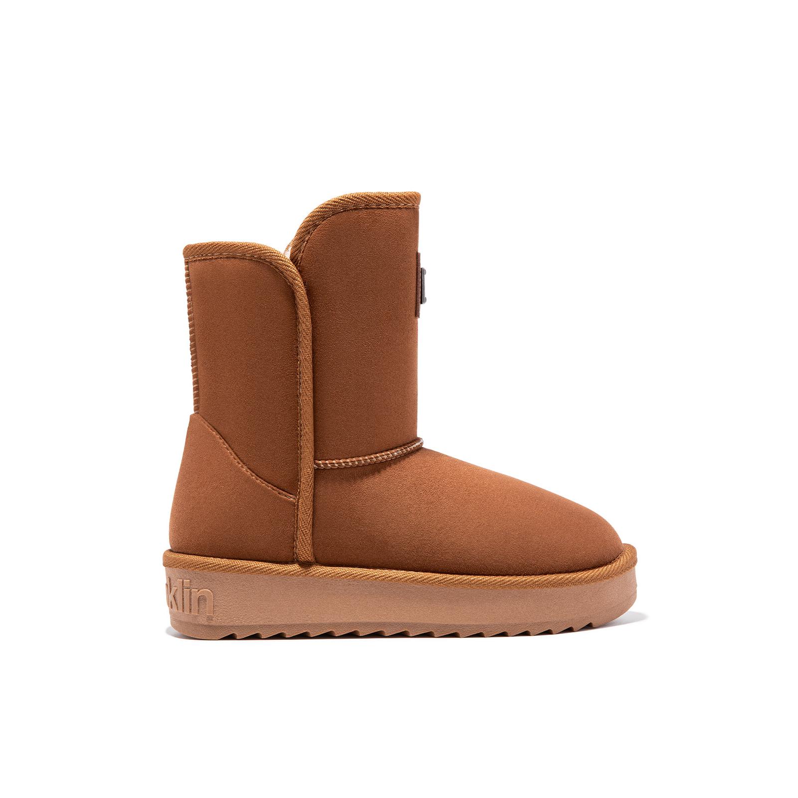 D.Franklin Botas Australianas de Corte Bajo Nordic Basic    Camel  - Botas para Mujer - Moda casual Mujer