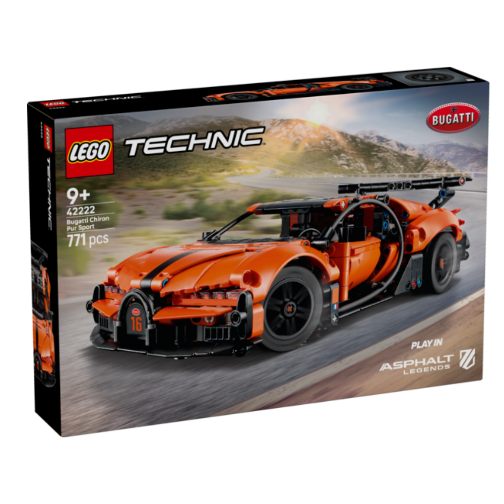 LEGO TECHNIC - HIPERCOCHE BUGATTI CHIRON PUR SPORT, 42222, TIENDA CON LICENCIA OFICIAL, ENVÍO 24-48 HORAS PENÍNSULA, JUGUETES, BRICKS, PIEZAS, COCHES, CARRERAS, LADRILLOS, BLOQUES DE CONSTRUCCIÓN, 100% ORIGINAL