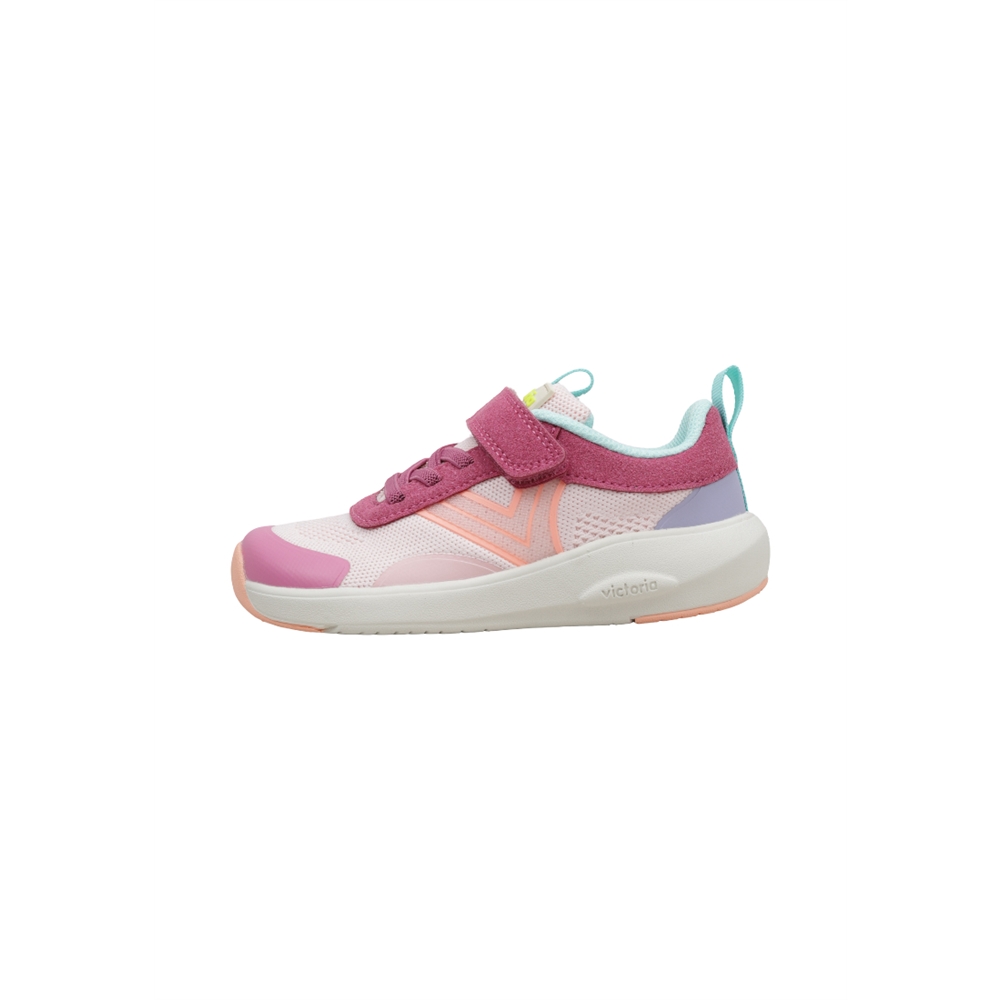 victoria KAI BAREFOOT TRICOT NYLON Deportivas Con Velcro Niña Rosa