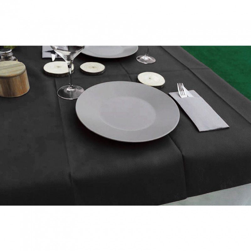150 Uds. Manteles color Negro Novotex (100x100cm) | Ref: MAN001