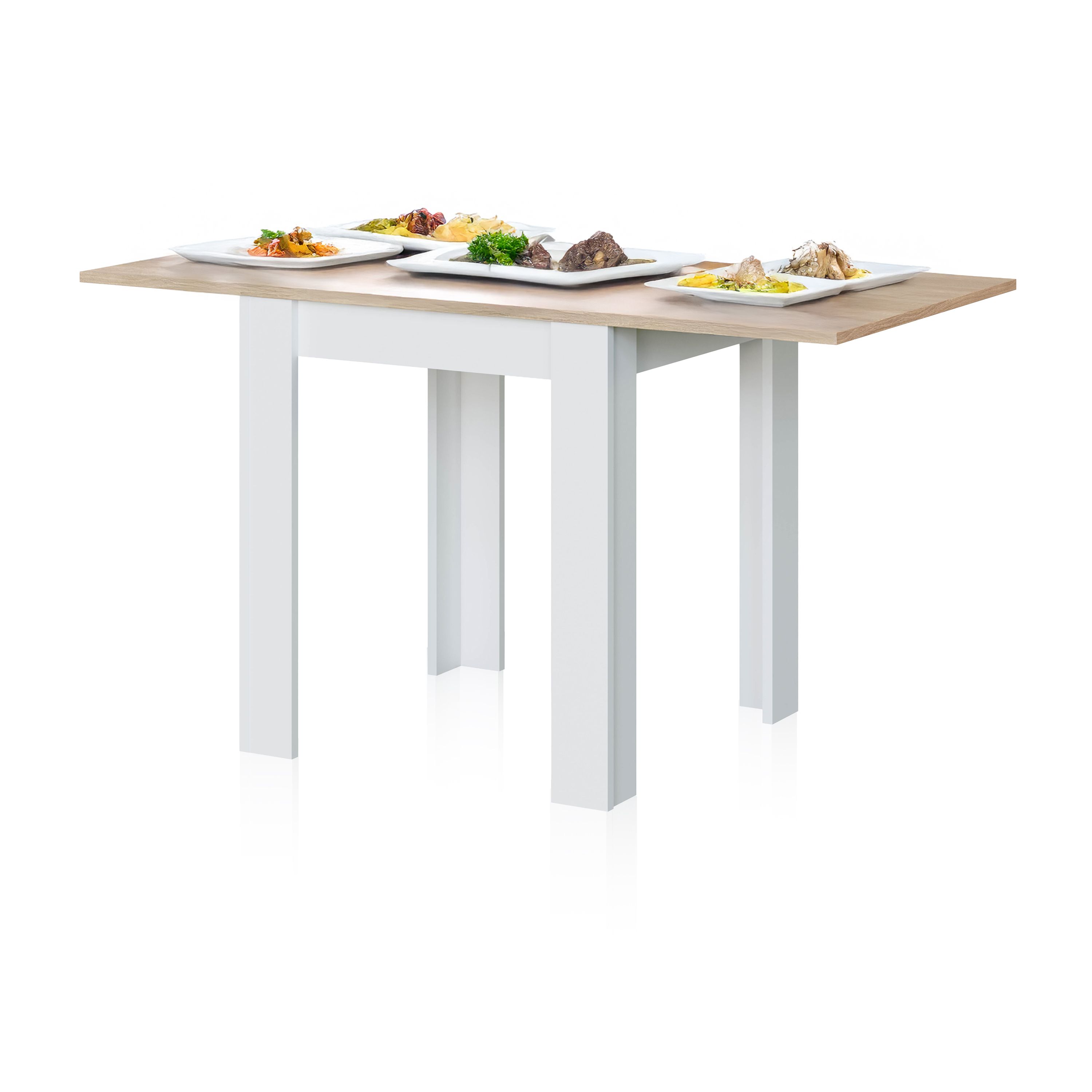 duehome - Mesa de comedor extensible Giro