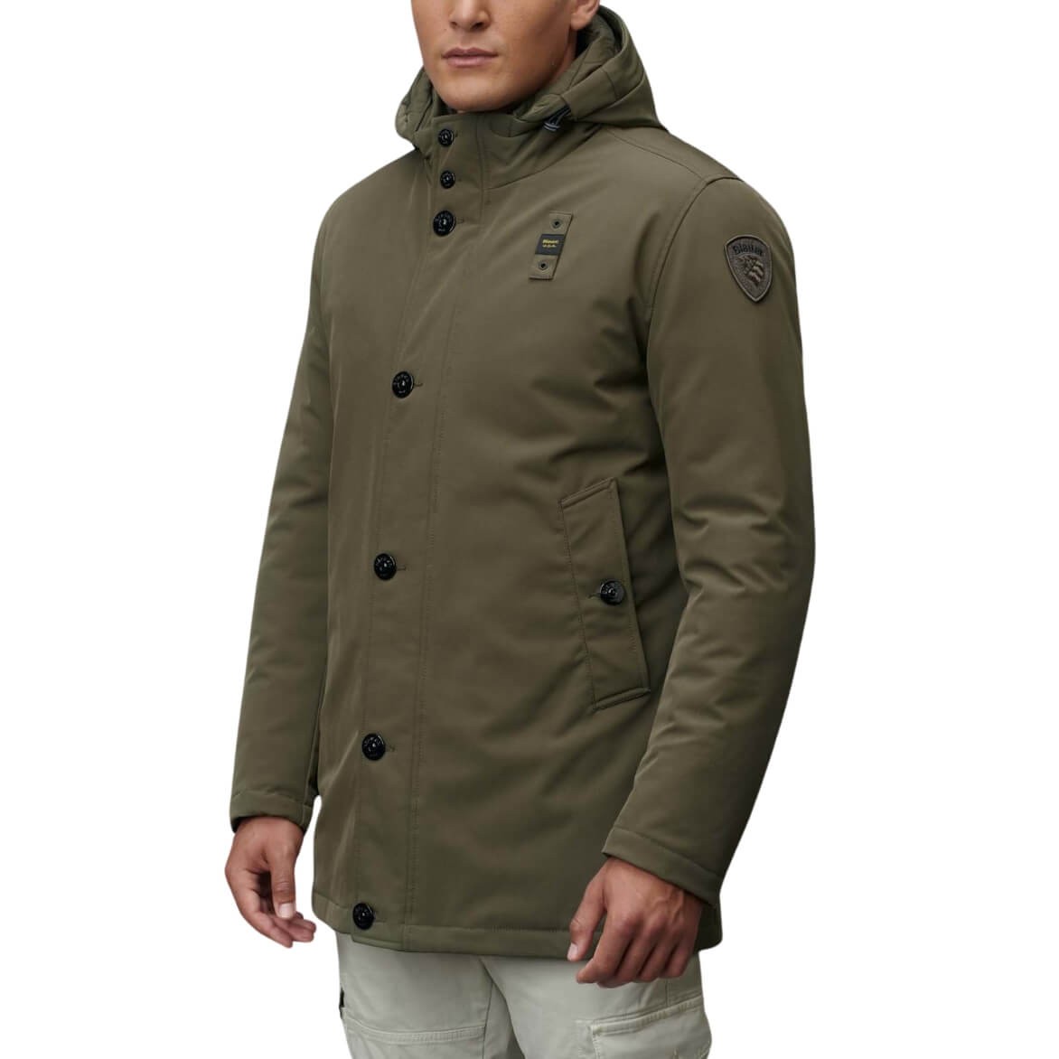 Blauer Chester Impermeabile / Trench Verde Extra Grande