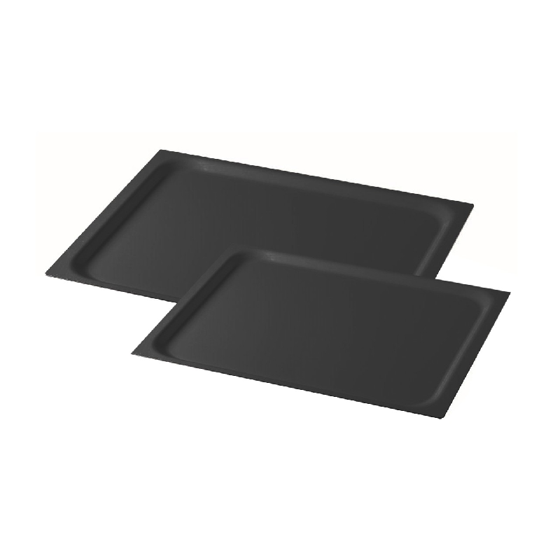DON HIERRO - Set de 2 bandejas de servir, 42 x 29 cm y 48 x 37 cm, aptas para lavavajillas.-
